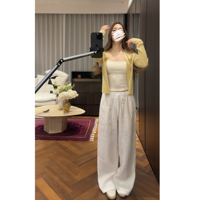 版型牛牛的100亚麻长裤