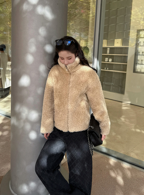 【羊羔毛暖宝宝】全羊毛复合羊筋底外套 自留top AFM定制冬装外套