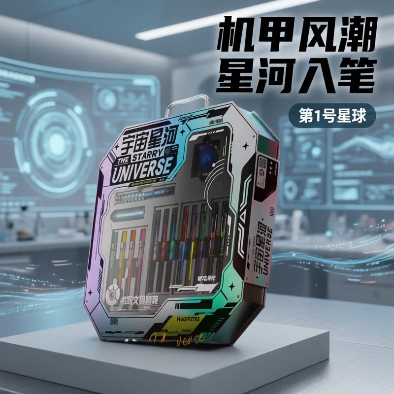 晨光宇宙星河机甲风文具礼盒