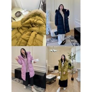 肉卷家保暖羽绒服·中长款大码