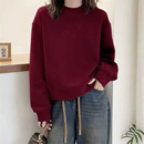 山东即墨100%纯棉卫衣女秋冬装 纯色加绒加厚休闲宽松显瘦外套 韩版