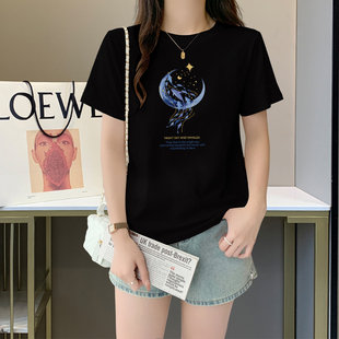 休閑寬松顯瘦百搭學(xué)生半袖 清倉外貿(mào) 撿漏女裝 100%純棉t恤短袖 上衣