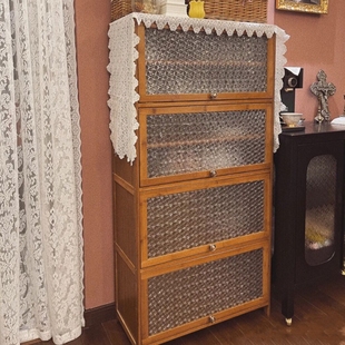 跟真的玻璃一样!漫图家居贴膜~柜子柜门立体复古浮雕玻璃贴纸