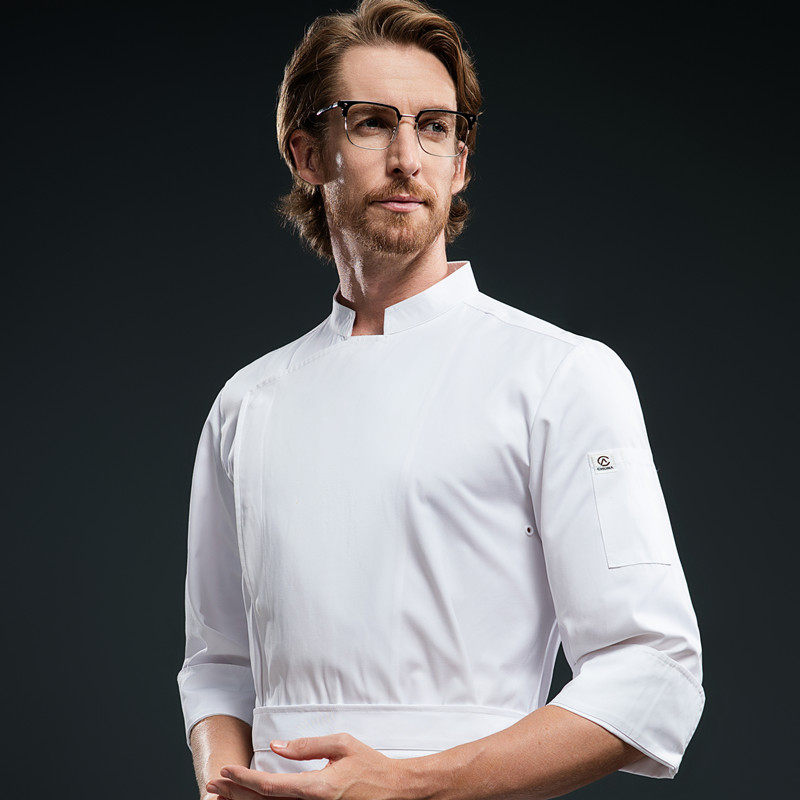 饭店烘焙餐饮厨师服谢霆锋同款