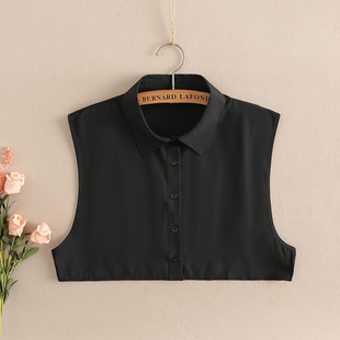 黑色男士假领衬衫百搭假领子韩版白秋冬季装饰领配男毛衣衬衣领