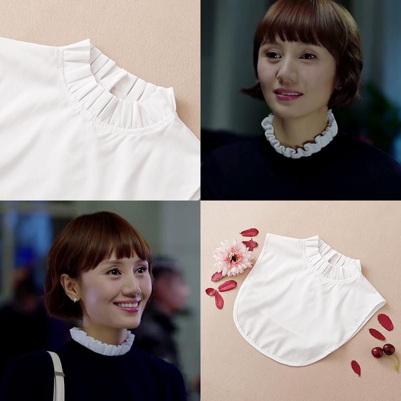 装饰白色百搭风多功能秋冬假衣领