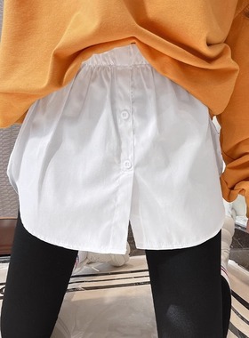 小屁帘女内搭叠穿鲨鱼裤卫衣神器假下摆遮臀假两件打底裙摆棉短裙