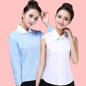 假领领子衬衣领装 女衬衫 饰黑白色毛衣假衣领子 韩版 假领子女秋冬季