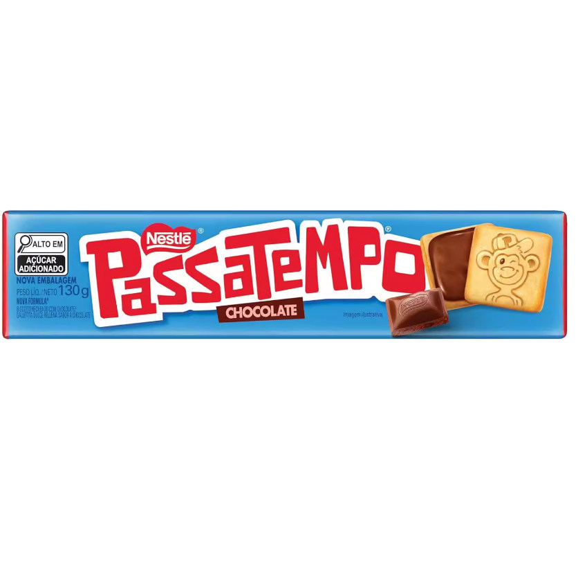 巴西原装Nestle雀巢Passatempo巧克力夹心饼干130g巴西进口零食