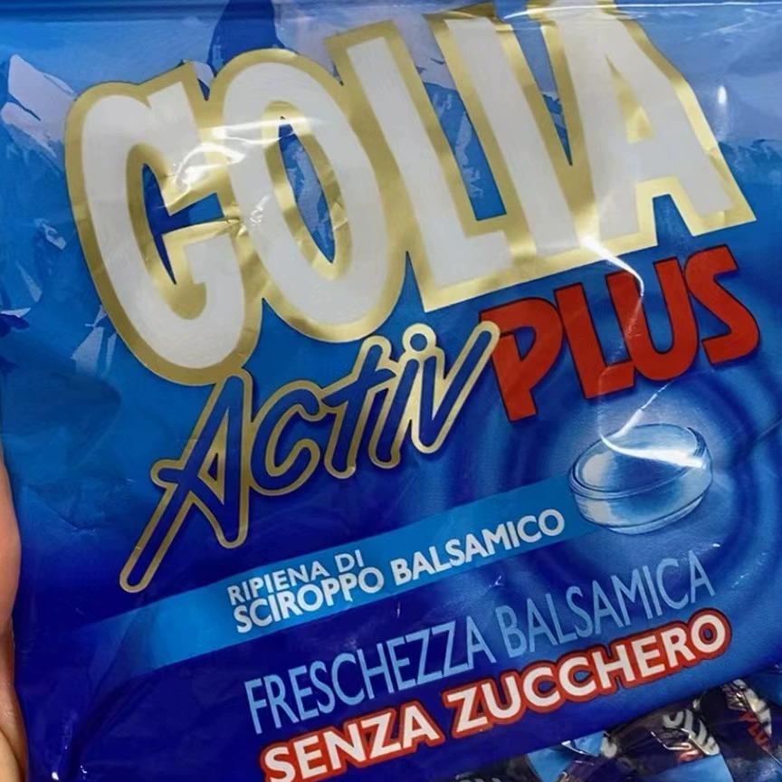 h意大利原装进口零食GOLIA 清凉润喉糖 薄荷糖 无糖配方 喜糖90g