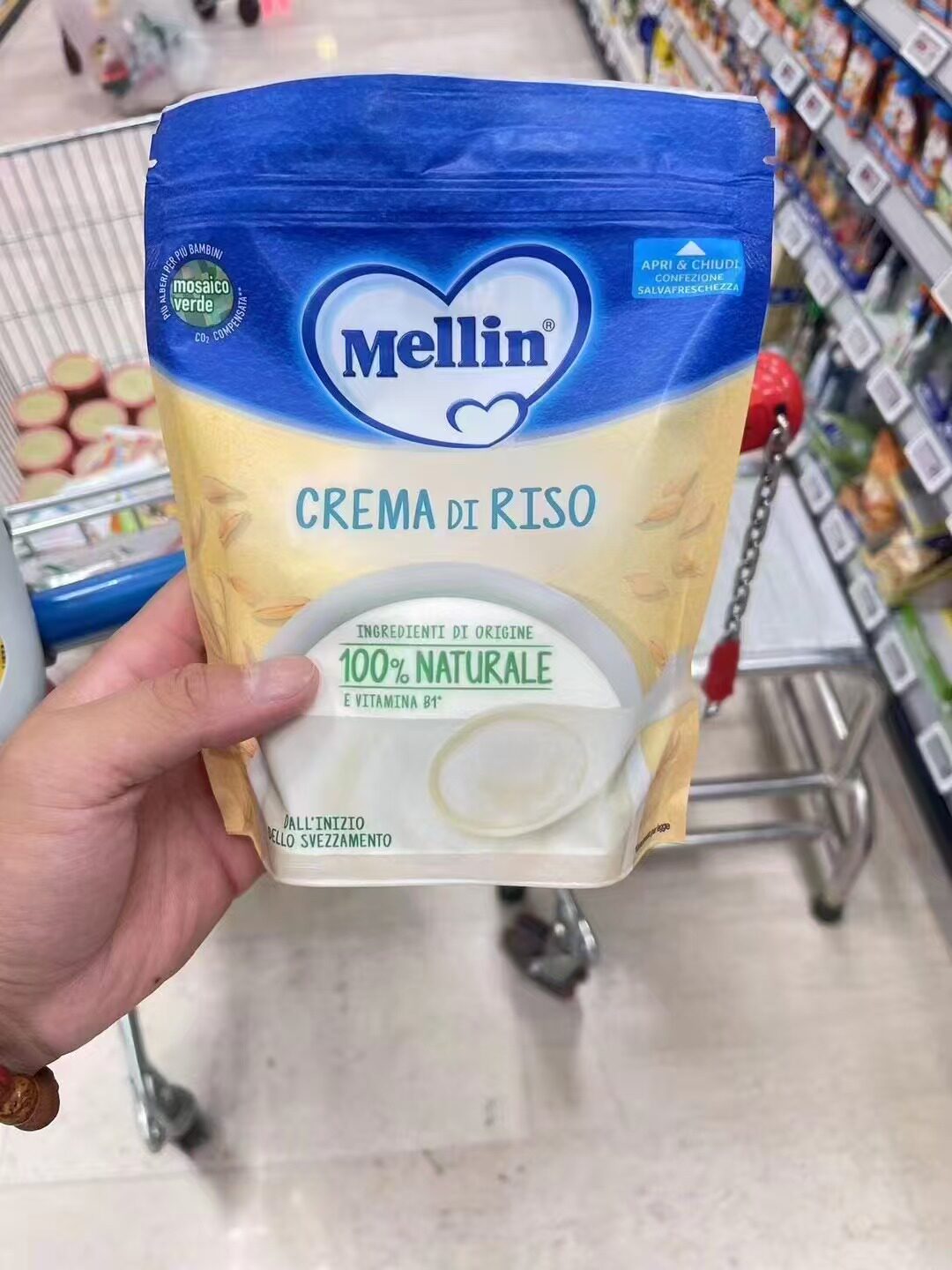 现货意大利原装进口MA美林Mellin婴儿辅食大米米糊米粉 200g