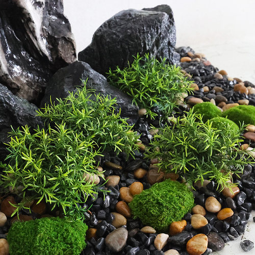 仿真蕨类造景团橱窗绿植景观搭配