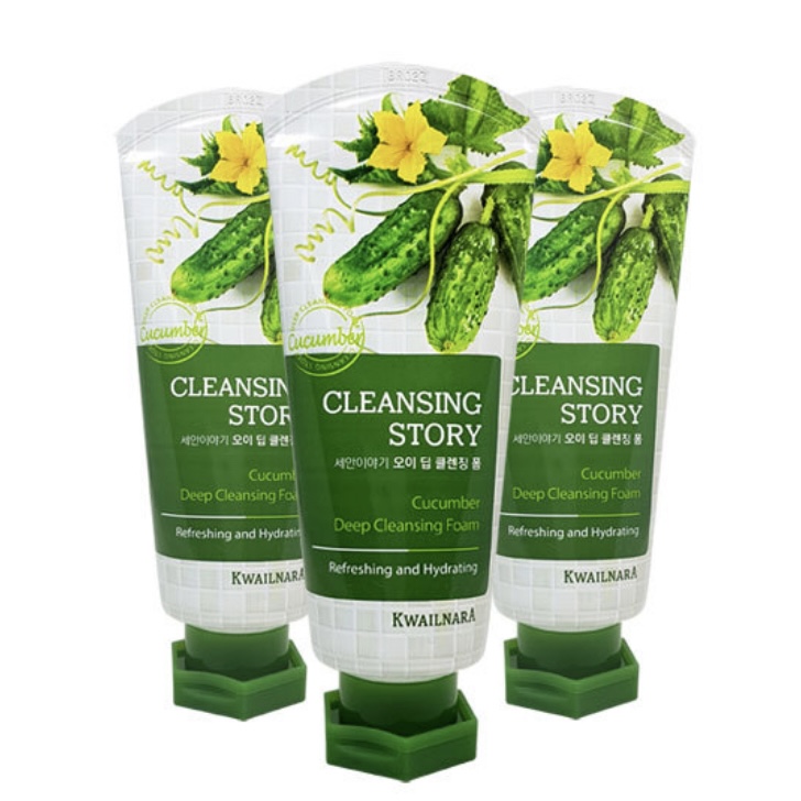 韩国进口 现货即发 Cleansing Story黄瓜洗面奶120g 正品