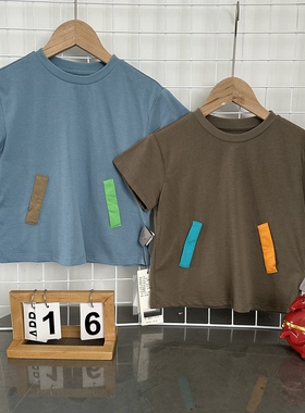 0272高端童装大品家小九，男宝短袖T恤，宽松版型