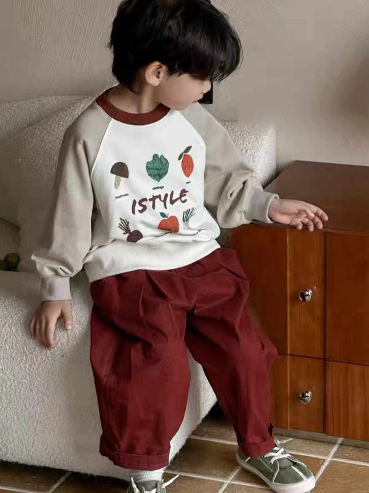 新款 欧bao小童砖红色休闲裤，梭织裤，码数足。35032,童装/婴儿装/亲子装,裤子,淘宝优惠券,粉丝福利购,淘宝优惠卷