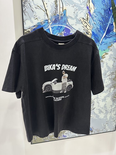 新品 25年柏家HO 黑色圆领T恤 2455 码数足