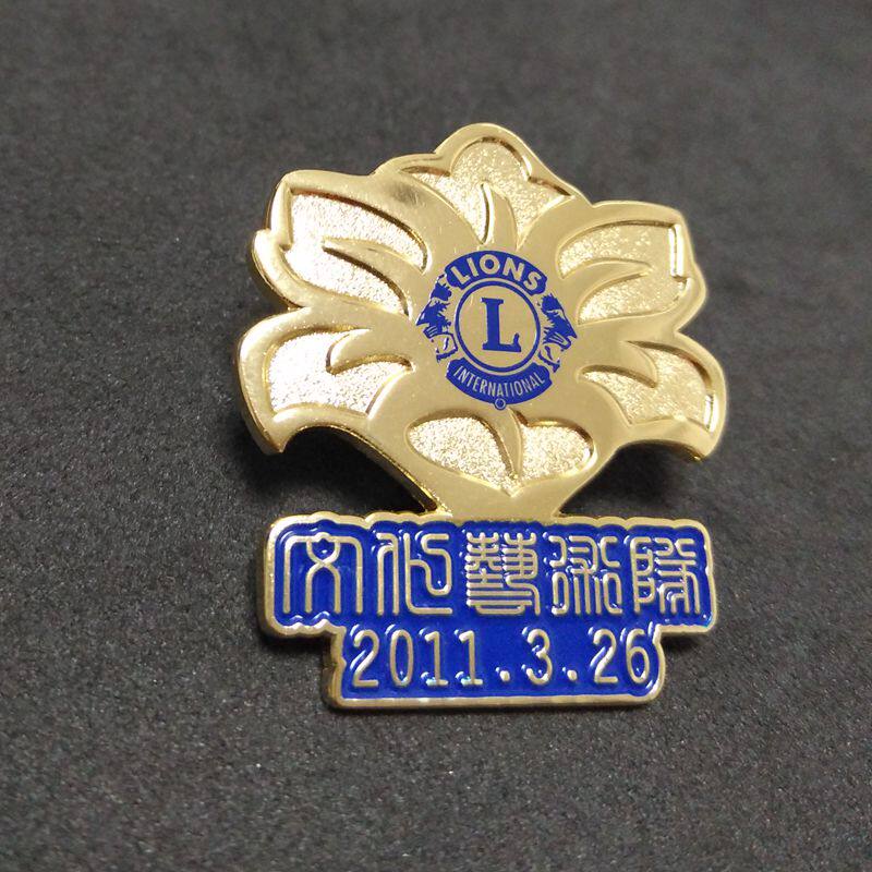 广东狮子会文化艺术徽章 男士胸针男 文玩衬衫配饰 胸针 简约14A