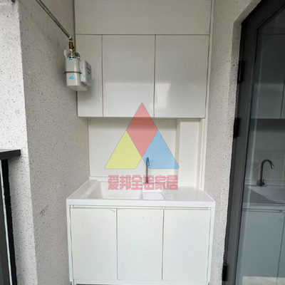 深圳耐用防水防晒铝合金大板收纳储物吊柜组合阳台柜源头工厂定制