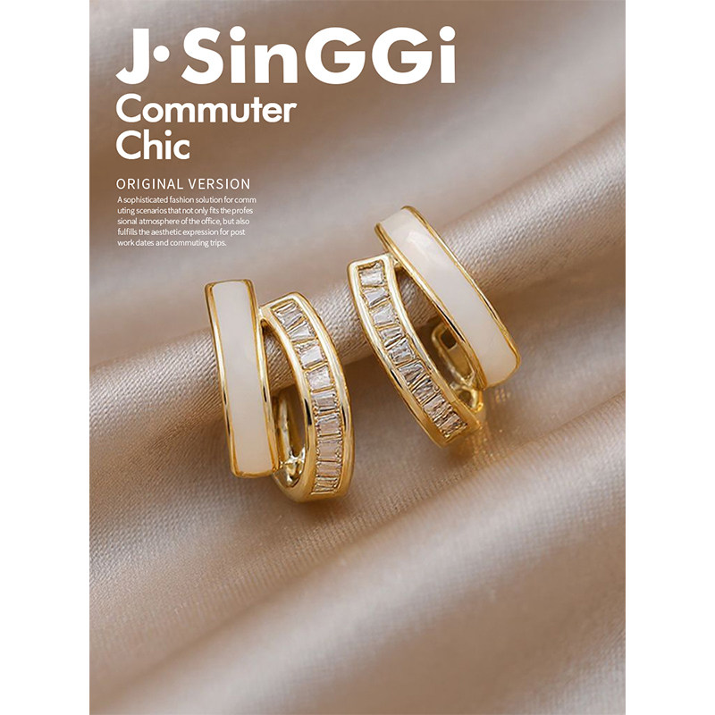 SinGGi【拾萤集】耳钉女轻奢高级感耳环纯银针精致2025年新款爆款