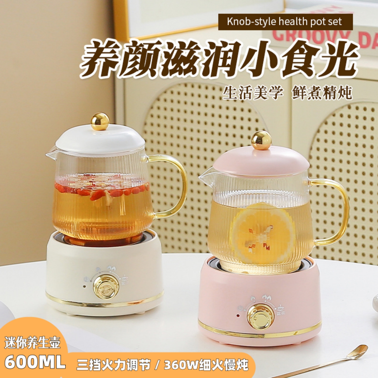 网红款迷你养生壶家用0.6L电炖杯