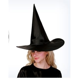 黑色牛津布尖顶帽子cos道具哈利波特魔法帽子万圣节巫婆帽巫师帽