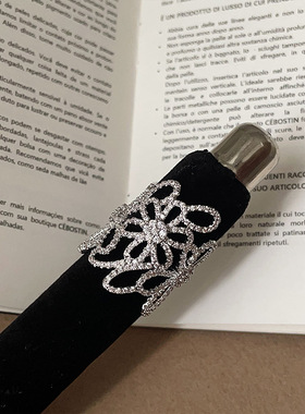 满锆缕空线条花朵戒指女轻奢夸张个性独特甜美精致百搭指环戒子