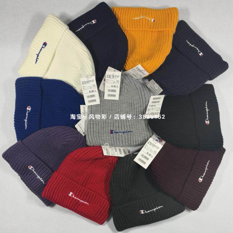 风物彩 日版champion针织帽 冠军小C草写刺绣双标加绒针织帽冷帽|msdalam kategori Aksesori/Belt kulit/Hat/Muffler, Hat - dari Buy2taobao.com untuk memberikan perkhidmatan ejen Taobao profesional membeli