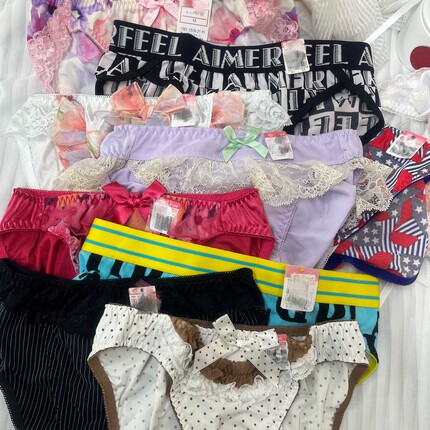品牌爱美日单蕾丝边三角内裤女棉档性感无痕裤头2条包邮