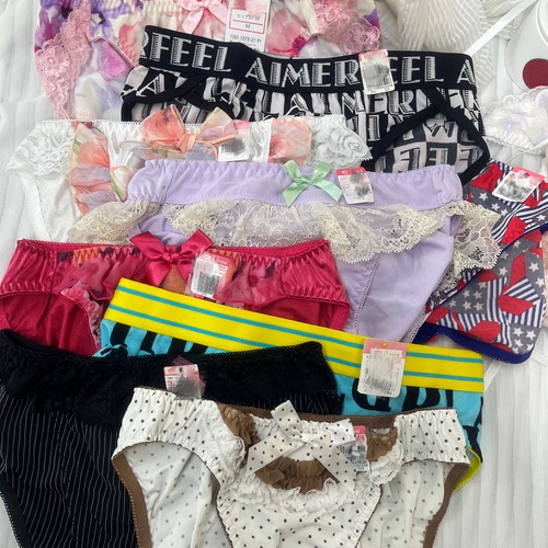 品牌爱美日单蕾丝边三角内裤女棉档性感无痕裤头2条包邮