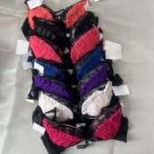 日单上薄下厚钢圈文胸贴身精美两件套 品牌日单雪纺套装