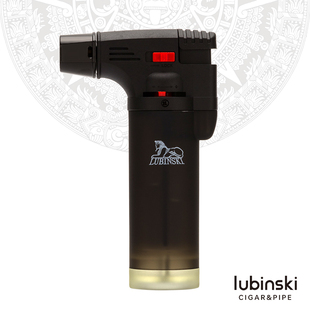 lubinski雪茄打火机防风直冲艾炙烧烤户外点火器蓝焰便携充丁烷气