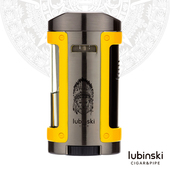 LUBINSKI鲁宾斯基四直冲防风金属电镀锌合金电镀喷漆雪茄打火机