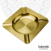 LUBINSKI雪茄烟灰缸 客厅酒店古巴雪茄配件 高档黄铜烟灰缸4支装
