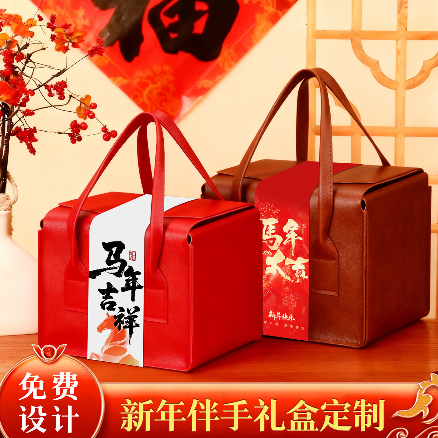 2026新款新年茶叶礼物盒定制空盒