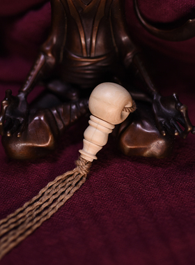 个性原创五山六道木佛塔降龙木三通108颗佛珠手工佛头定制佛塔