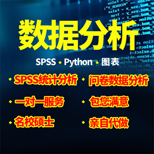 spss数据分析代做问卷数据分析服务信度效度差异性相关性回归分析