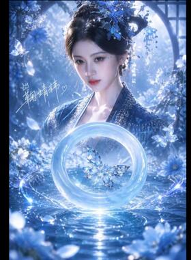 手链 鞠婧祎同款正版蜜橘应援色手镯猫眼蓝色新款送女友闺蜜礼物