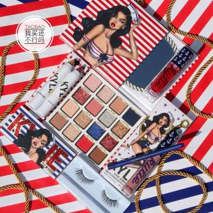现货！Kylie夏日限量Sailor水手系列眼影盘唇釉套装假睫毛眼影棒