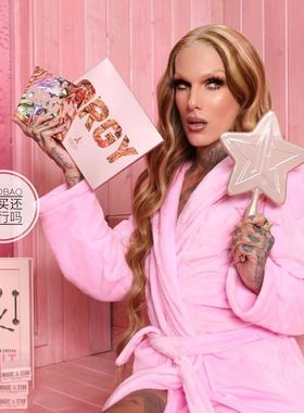 现货！Jeffree Star裸色系Orgy狂欢眼影盘唇彩迷你唇釉镜子短裤