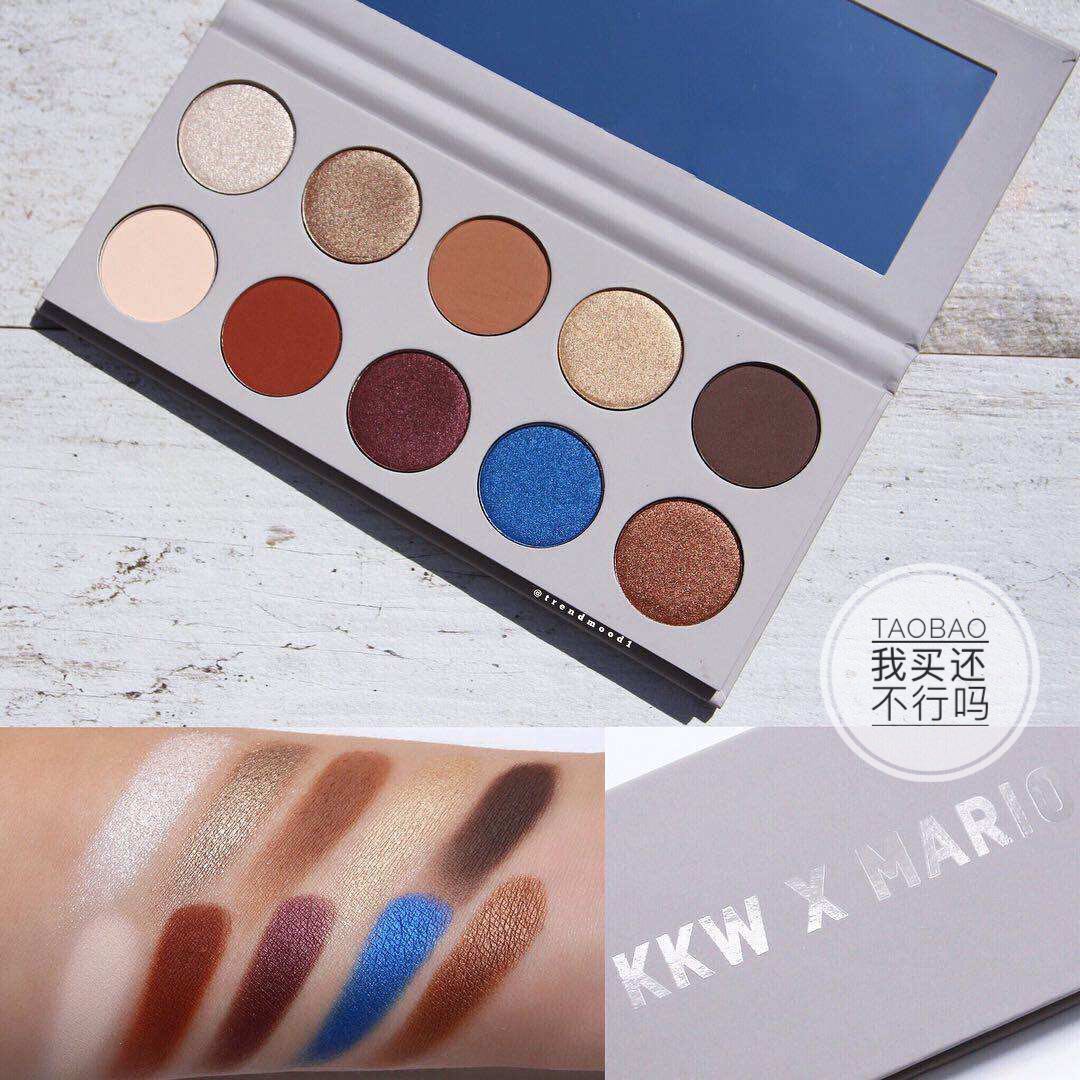 现货！KKW x Mario卡戴珊合作限量眼影盘口红Classic K唇彩Juicy