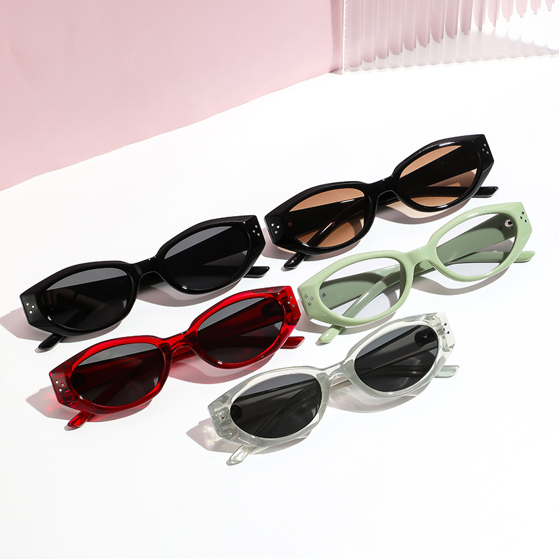 猫眼墨镜女高级感复古防紫外线太阳镜jennie同款防晒户外开车眼镜