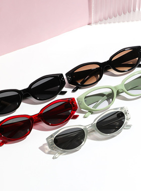 猫眼墨镜女高级感复古防紫外线太阳镜jennie同款防晒户外开车眼镜