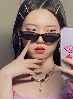 猫眼太阳镜女欧美复古ins风显瘦小脸墨镜抖音网红超酷情侣眼镜潮
