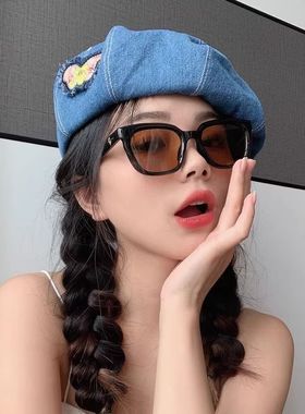 墨镜女小框2023新款gm男复古防晒防紫外线太阳眼镜防强光开车墨镜