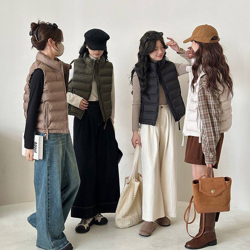 韩版排骨棉服女轻薄显瘦马甲