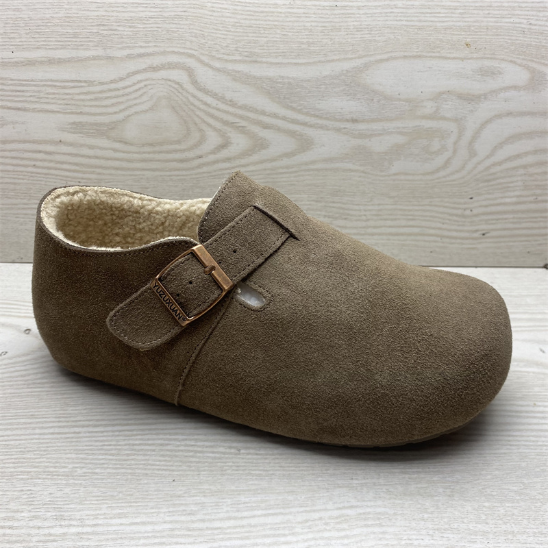 女鞋冬加绒内增高4cm勃肯鞋棉鞋