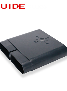 地送风132x30灰色扁风阀连接件新风系统管道控制风量调节阀门配件