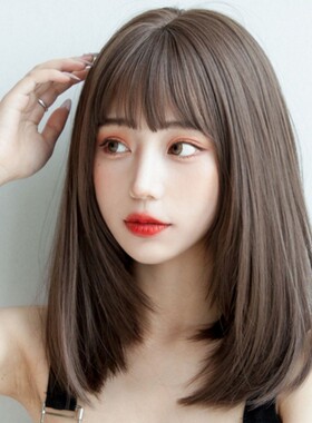 修脸仿真刘海风短发梨花头