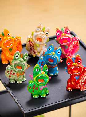 云南吉祥瓦猫游纪念公关礼品摆件