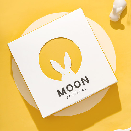 中秋节创意黄色月饼小礼盒